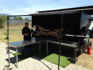 Veau à la broche du 29 juin 2013, Lucciana (Tour de France en Corse)